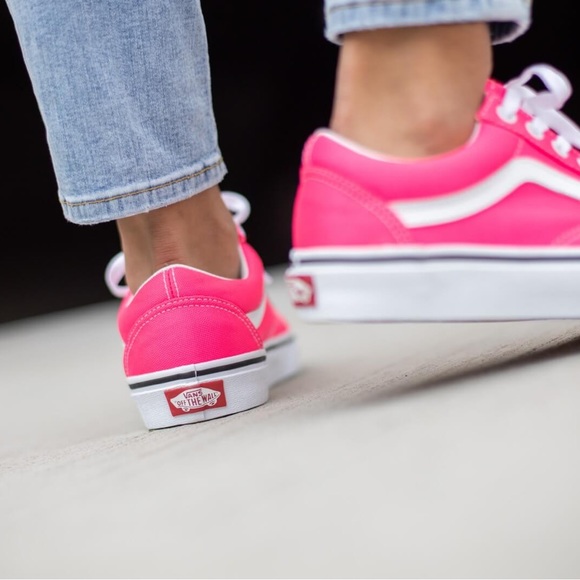 Vans Shoes - Vans Ward Neon pink/white Sneakers Barbiecore